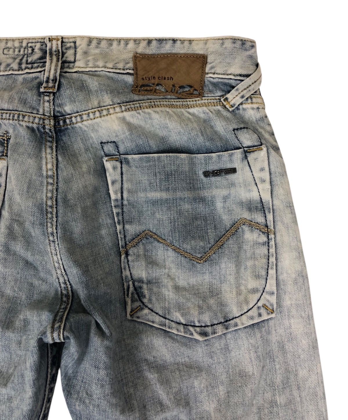 Energie Energie Distressed Ripped Denim Style Clash Jeans Size US 32 / EU 48 - 11 Thumbnail
