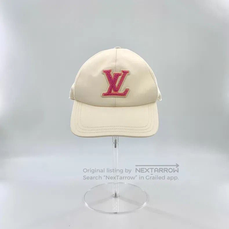 Louis Vuitton Louis Vuitton Signature beige logo flocked cotton cap Size ONE SIZE - 1 Thumbnail