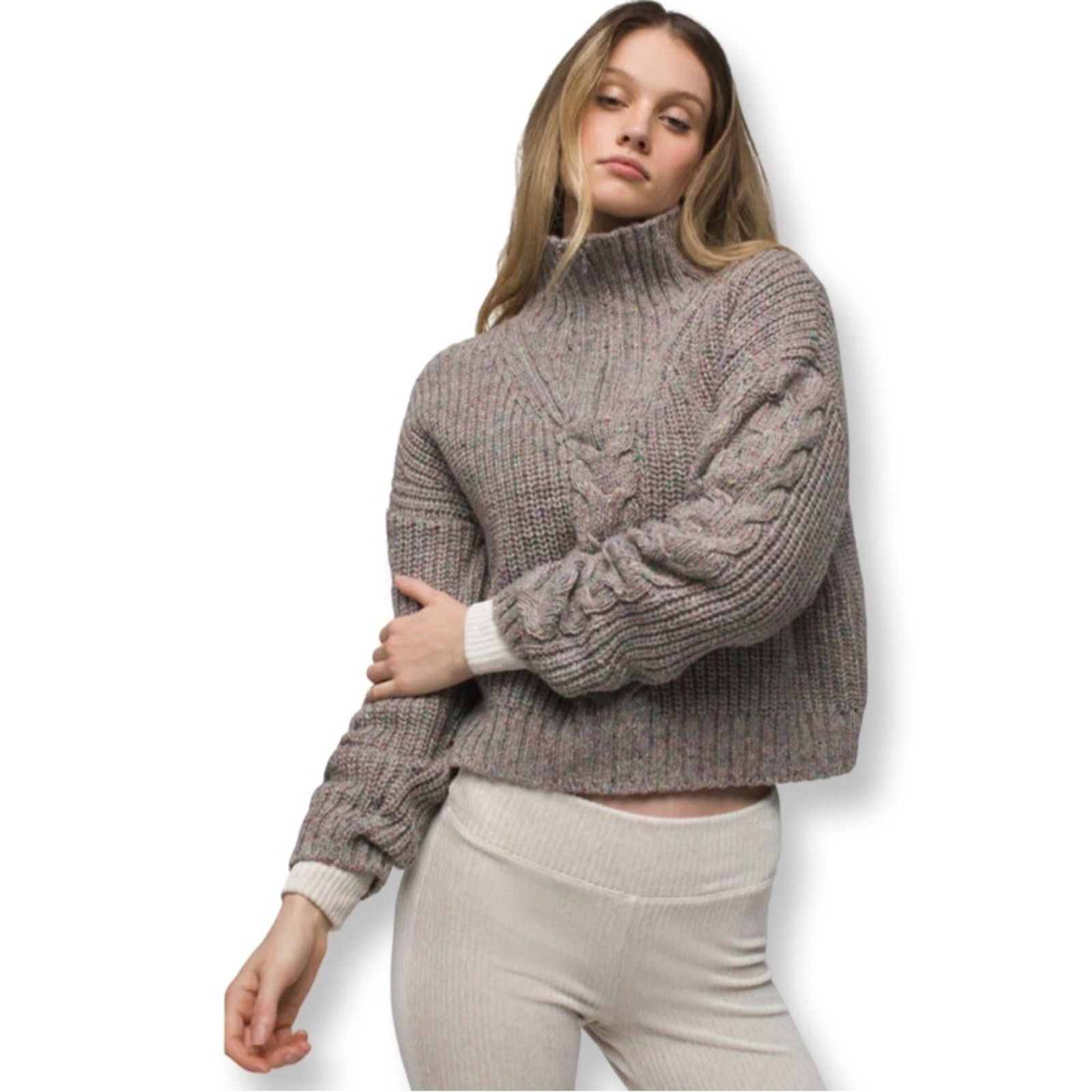 Prana PrAna Laurel Creek Quarter Zip Sweater In Pebble Grey Size XS / US 0-2 / IT 36-38 - 1 Thumbnail