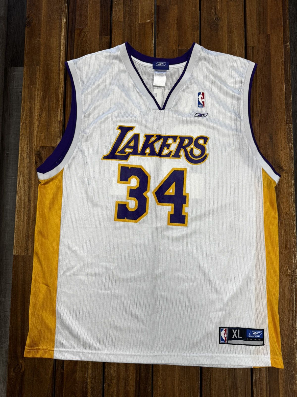 Reebok Vintage Reebok Shaquille O’Neal LA Lakers Home Jersey #34 Size US XL / EU 56 / 4 - 1 Thumbnail