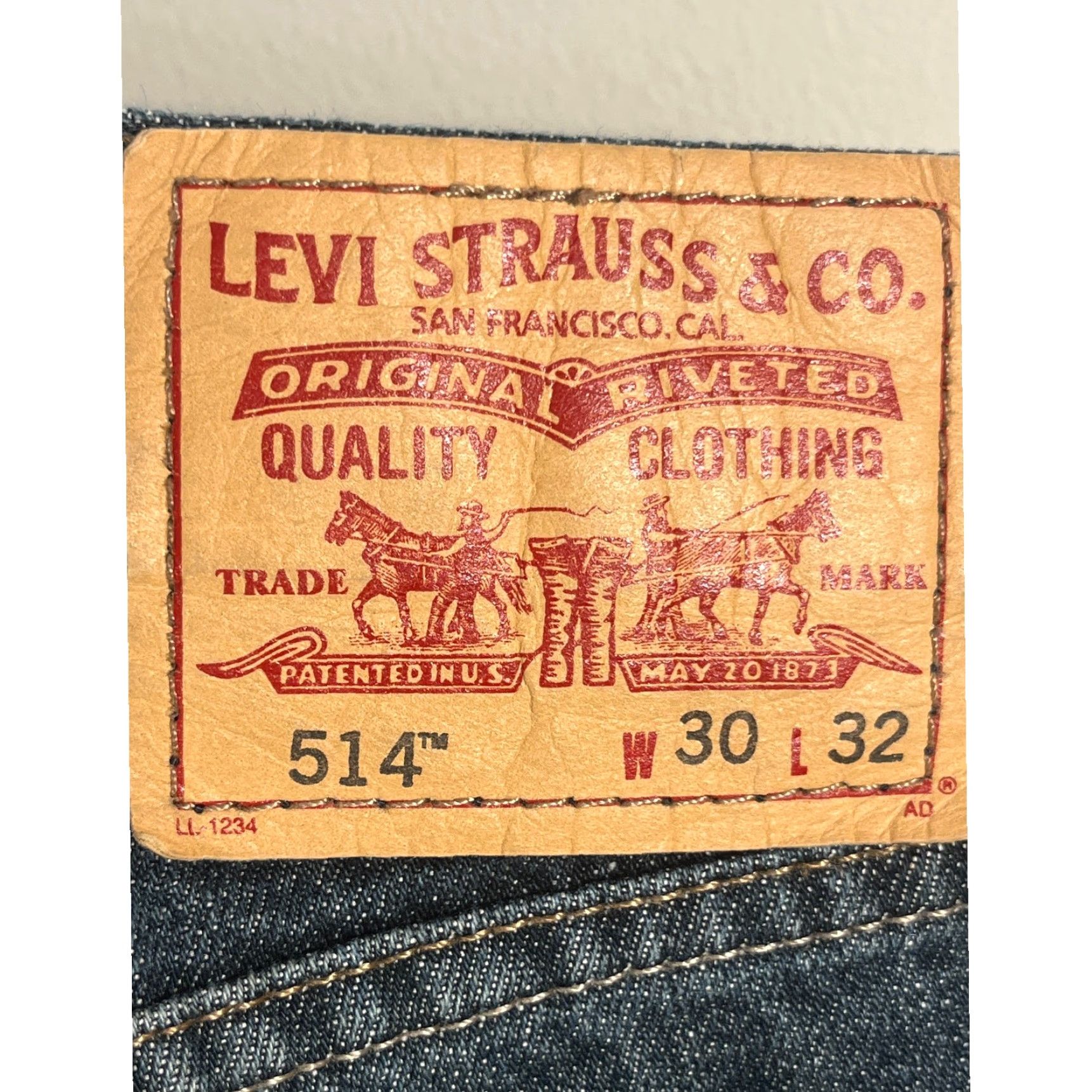Levi's Levi’s 514 Jeans Slim Straight Denim Stretch Blue 30x32 Mens Regular Five-Pocket Jeans Zip Button Closure Womens? Size US 30 / EU 46 - 3 Thumbnail
