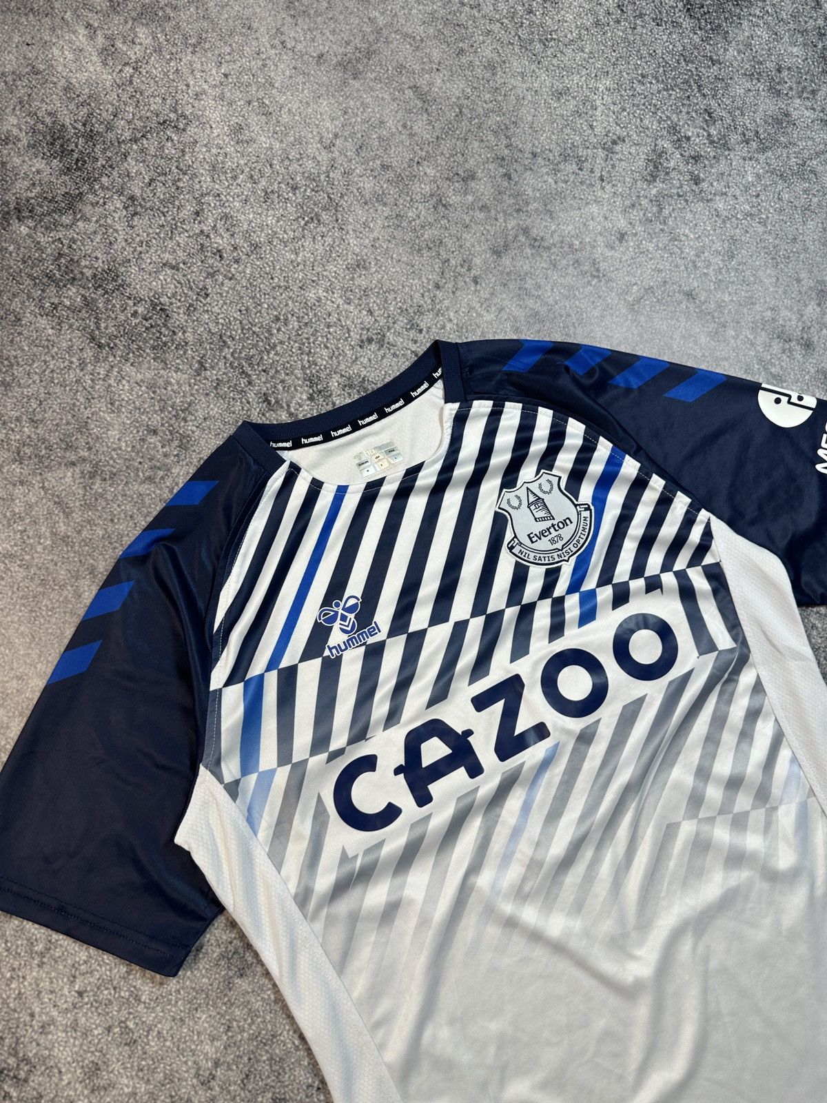 Hummel × Vintage Hummel Everton Soccer Jersey Blokecore Rare Style M Casual Size US M / EU 48-50 / 2 - 2 Thumbnail