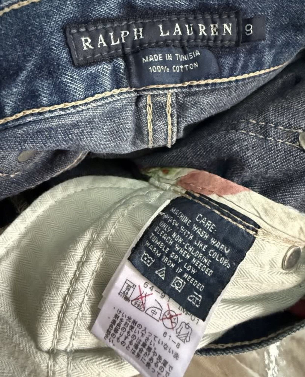 Ralph Lauren Polo Ralph Lauren Boro Sashiko Baggy Jeans Size 31" - 6 Thumbnail