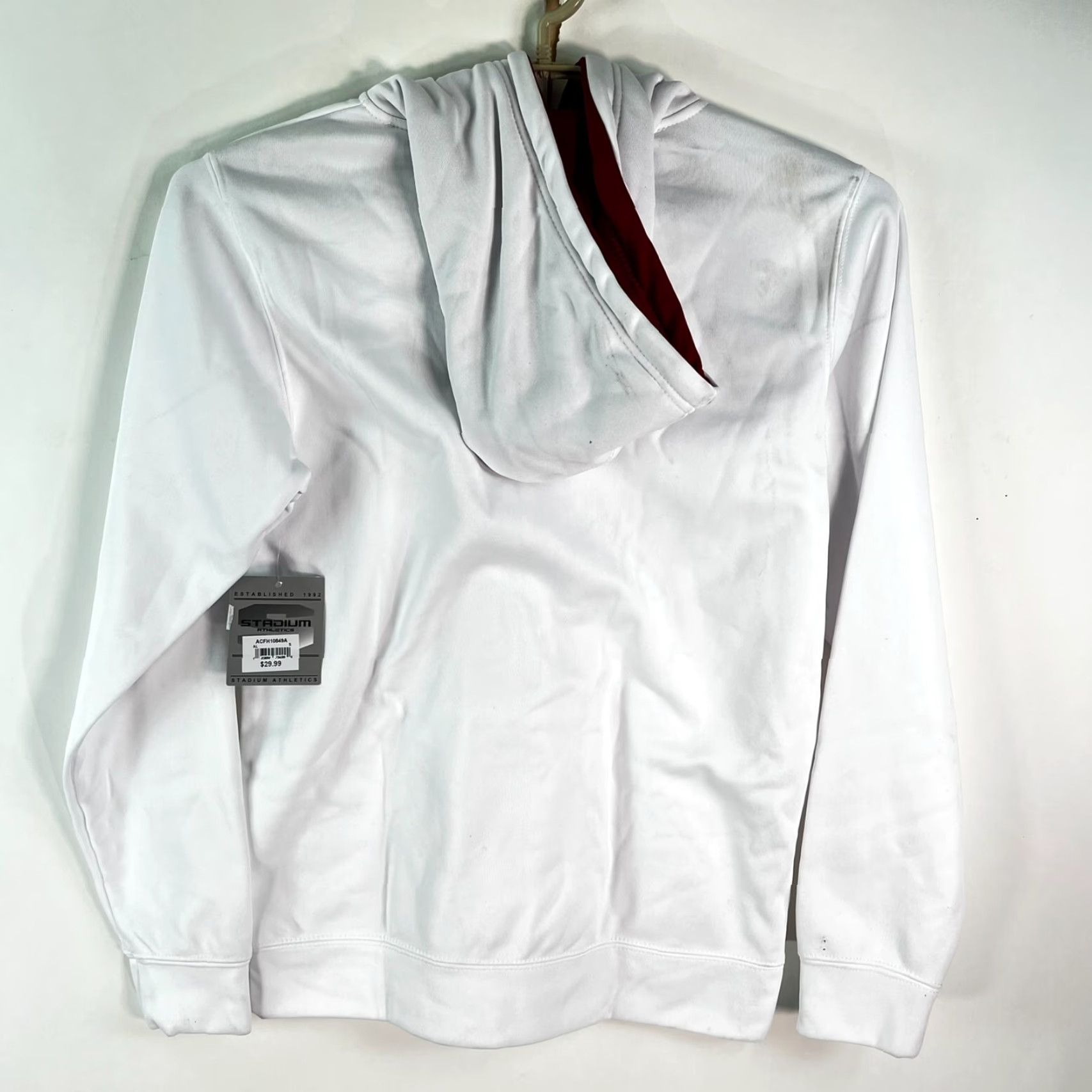 Vintage VINTAGE Alabama Crimson Tide Hoodie White Logo Size S Stadium Distressed Size US S / EU 44-46 / 1 - 5 Thumbnail