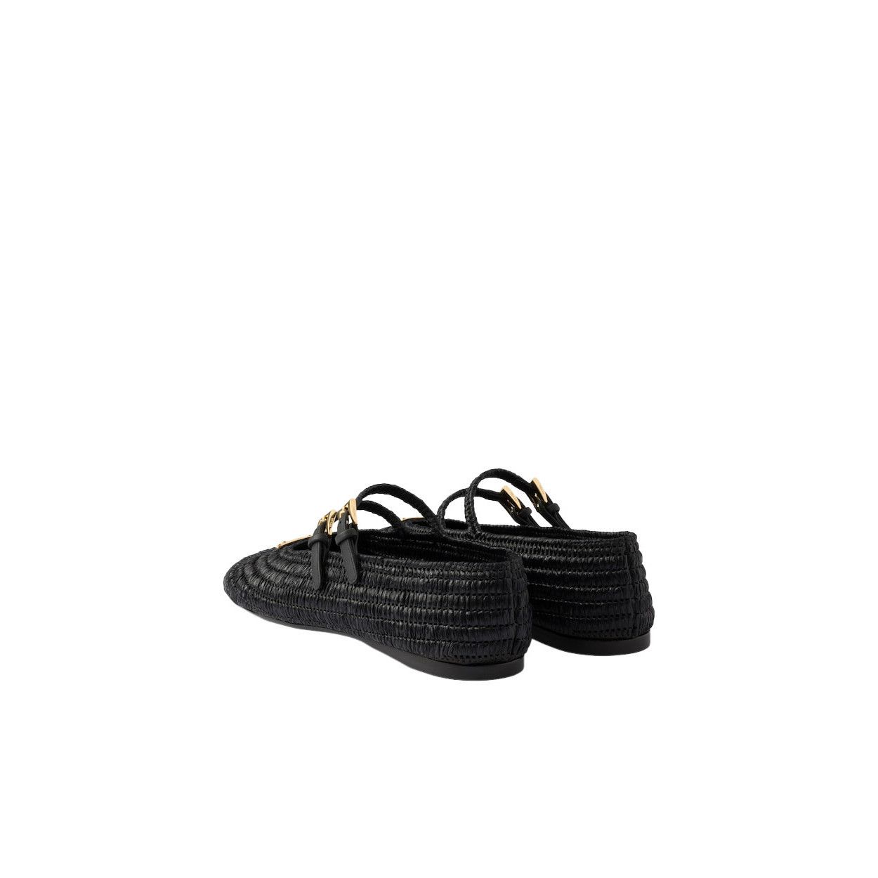 PRADA $1290 Black Crochet Ballerinas New & Authentic (Women'