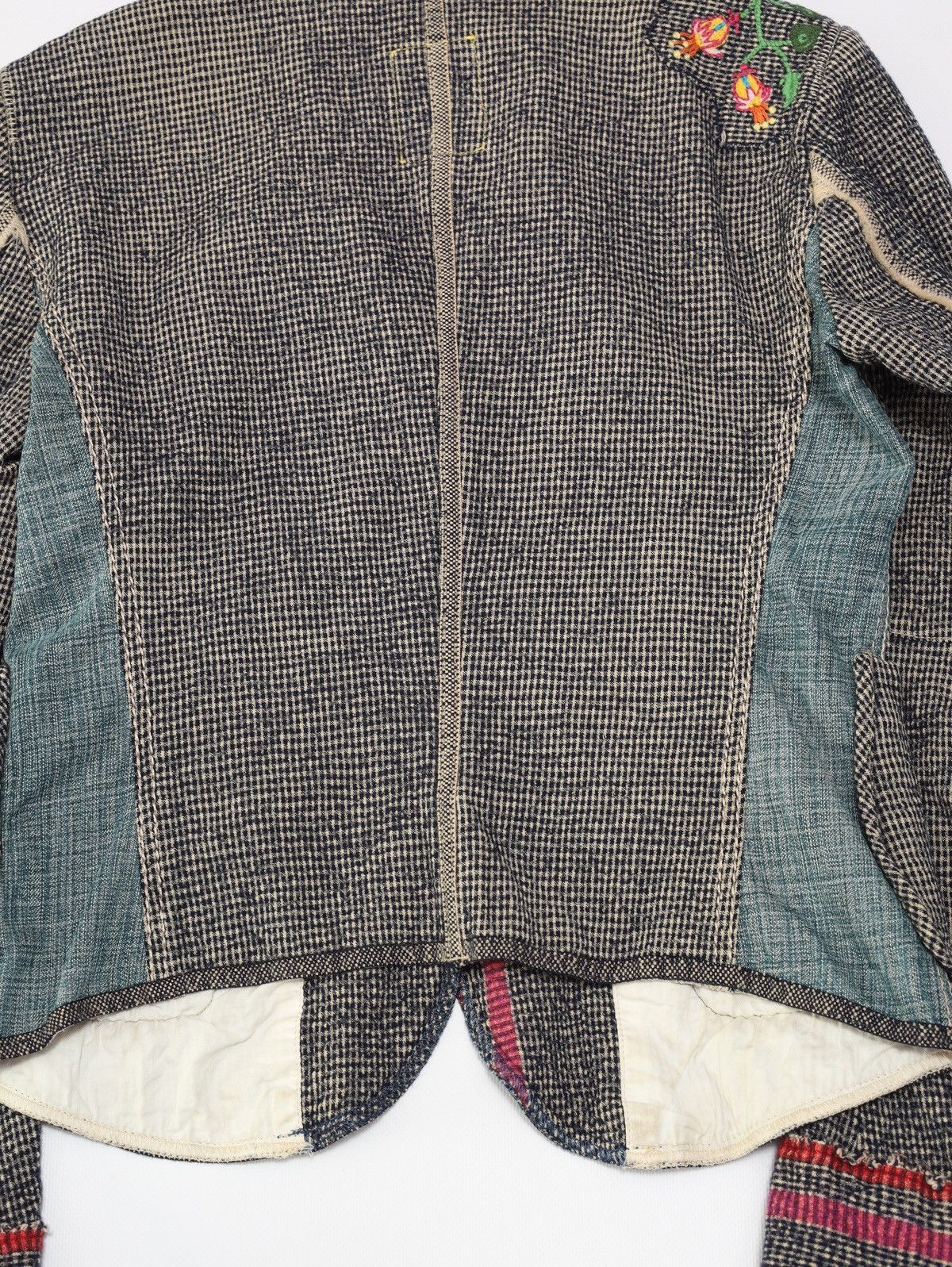 Marithe + Francois Girbaud Marithe Francois Girbaud Wool Cotton Printed Blazer Jacket Size M / US 6-8 / IT 42-44 - 11 Thumbnail