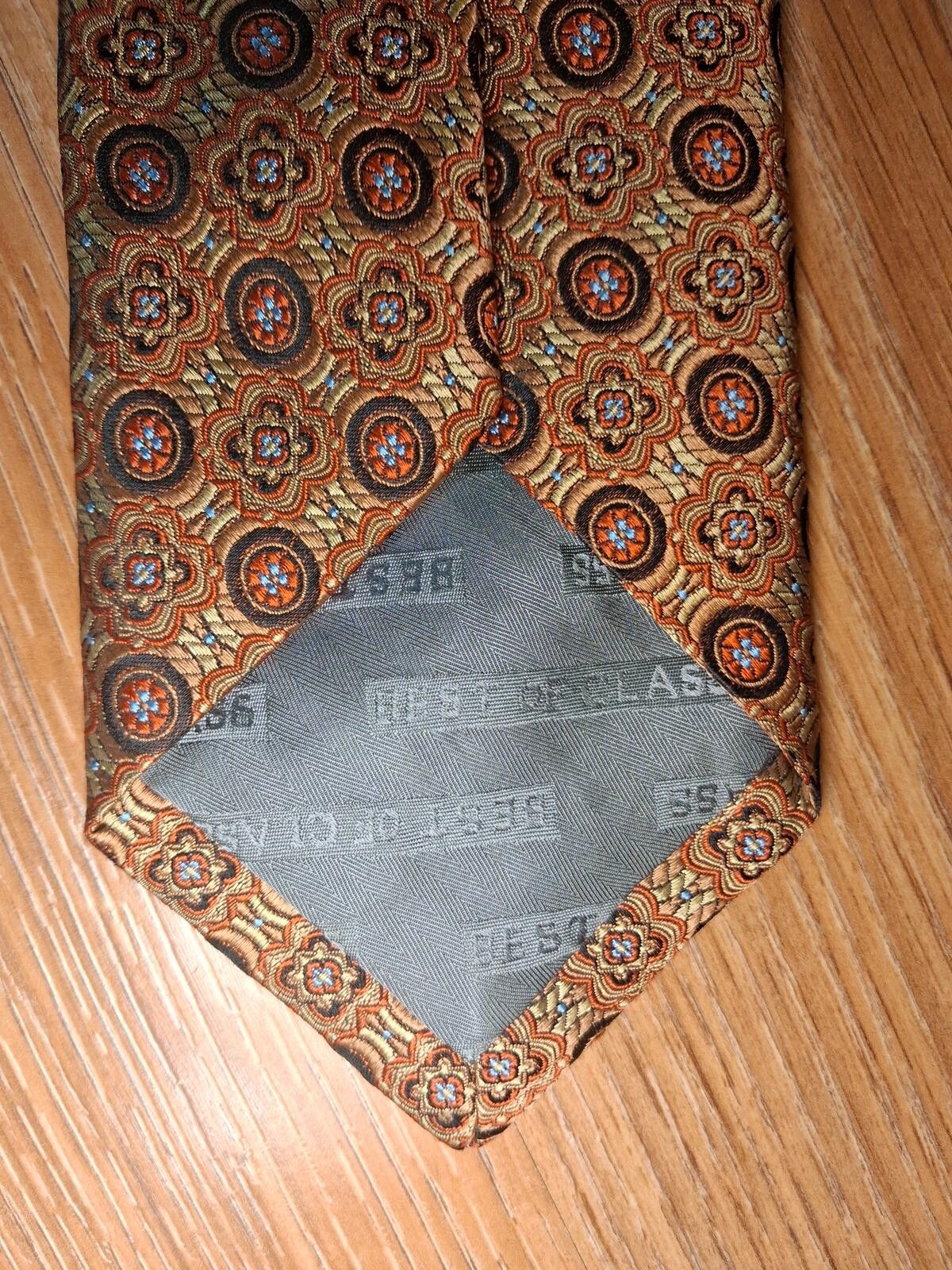 Robert Talbott Robert Talbott Best of Class Silk Tie Gold Floral Long Wide Size ONE SIZE - 5 Thumbnail