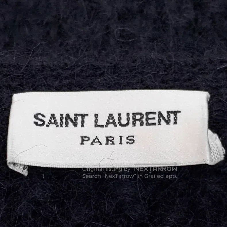 Saint Laurent Paris Saint Laurent Paris Colorful Rainbow Striped Mohair V Neck Size US XS / EU 42 / 0 - 5 Thumbnail