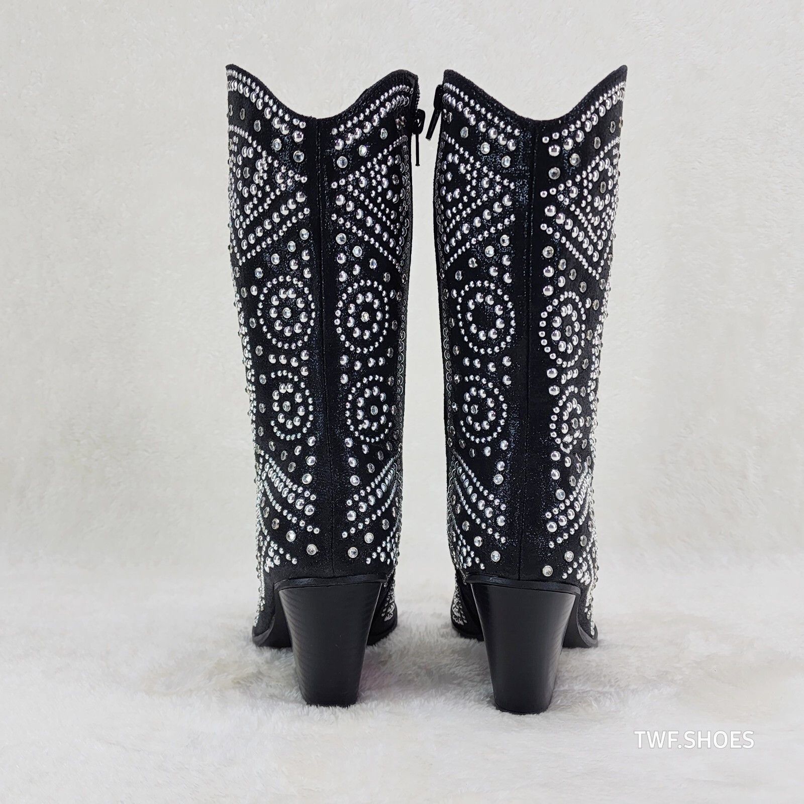 Other Country Scandal Studs Rhinestones Decked Out Western Cowgirl Size US 8 / IT 38 - 2 Thumbnail