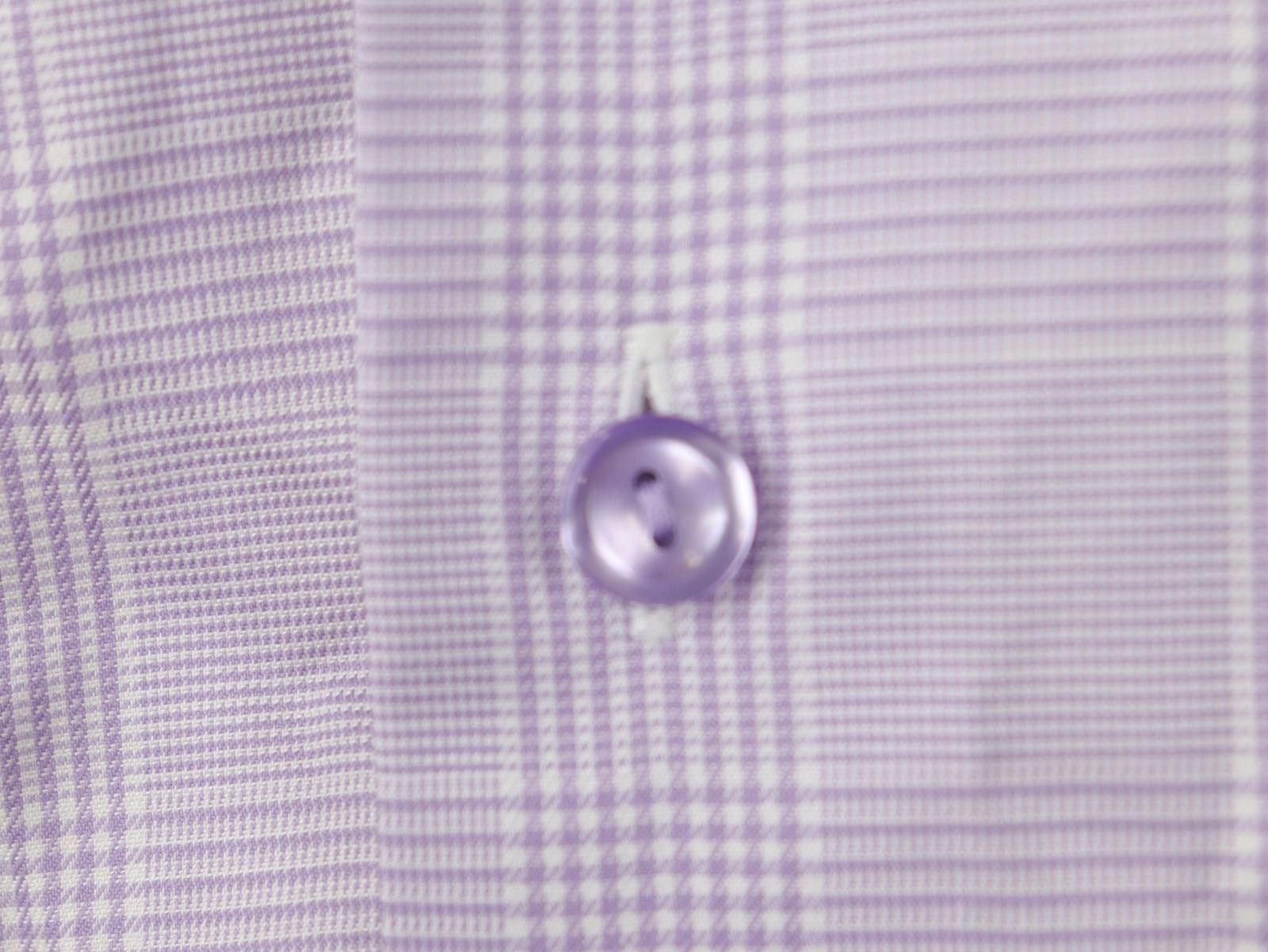 Eton Eton Pink Cotton Plaid Collared Dress Shirt Size 39 Size 38R - 6 Thumbnail