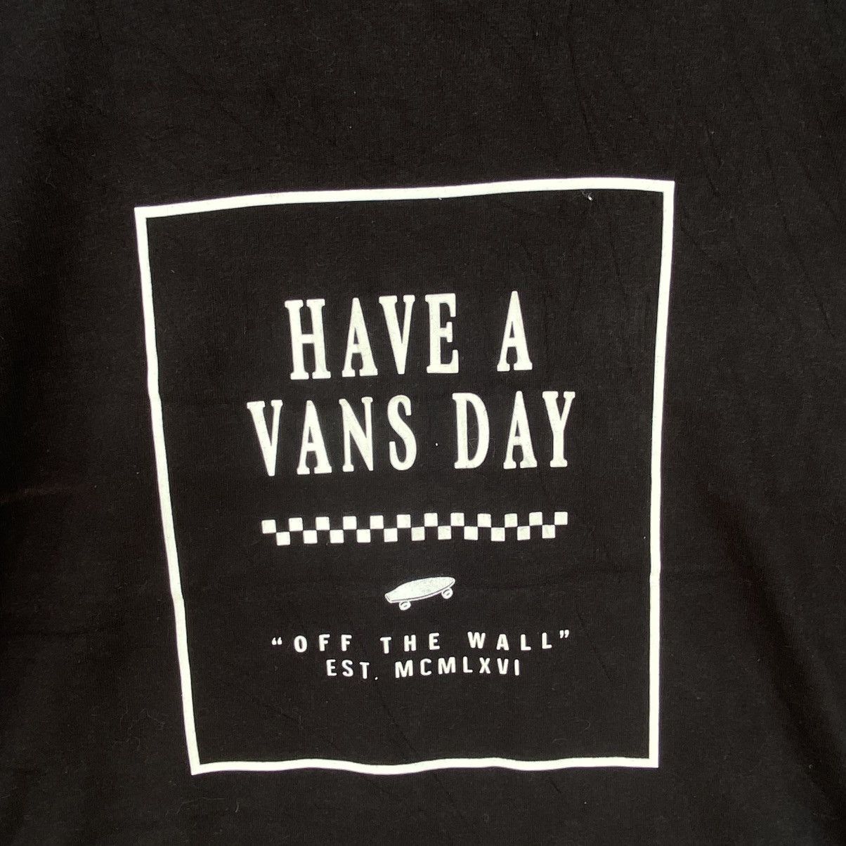 Other Vintage Black Vans Cropped Tee With White Size M Size M / US 6-8 / IT 42-44 - 5 Thumbnail