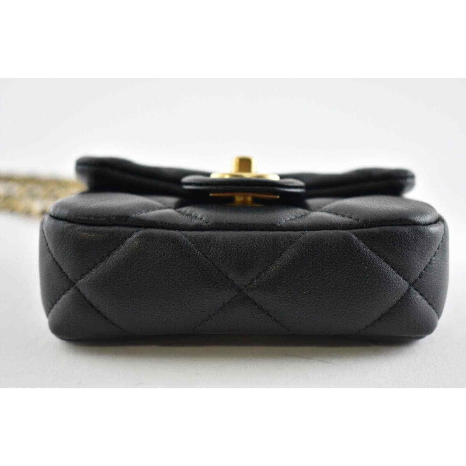 Chanel Chanel With Chain Handle Shoulder Crossbody Bag Size ONE SIZE - 12 Thumbnail