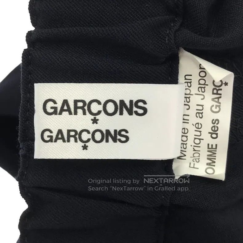 Comme des Garcons Comme Des Garcons size S Navy blue wool loose straight leg Size 23" - 6 Thumbnail