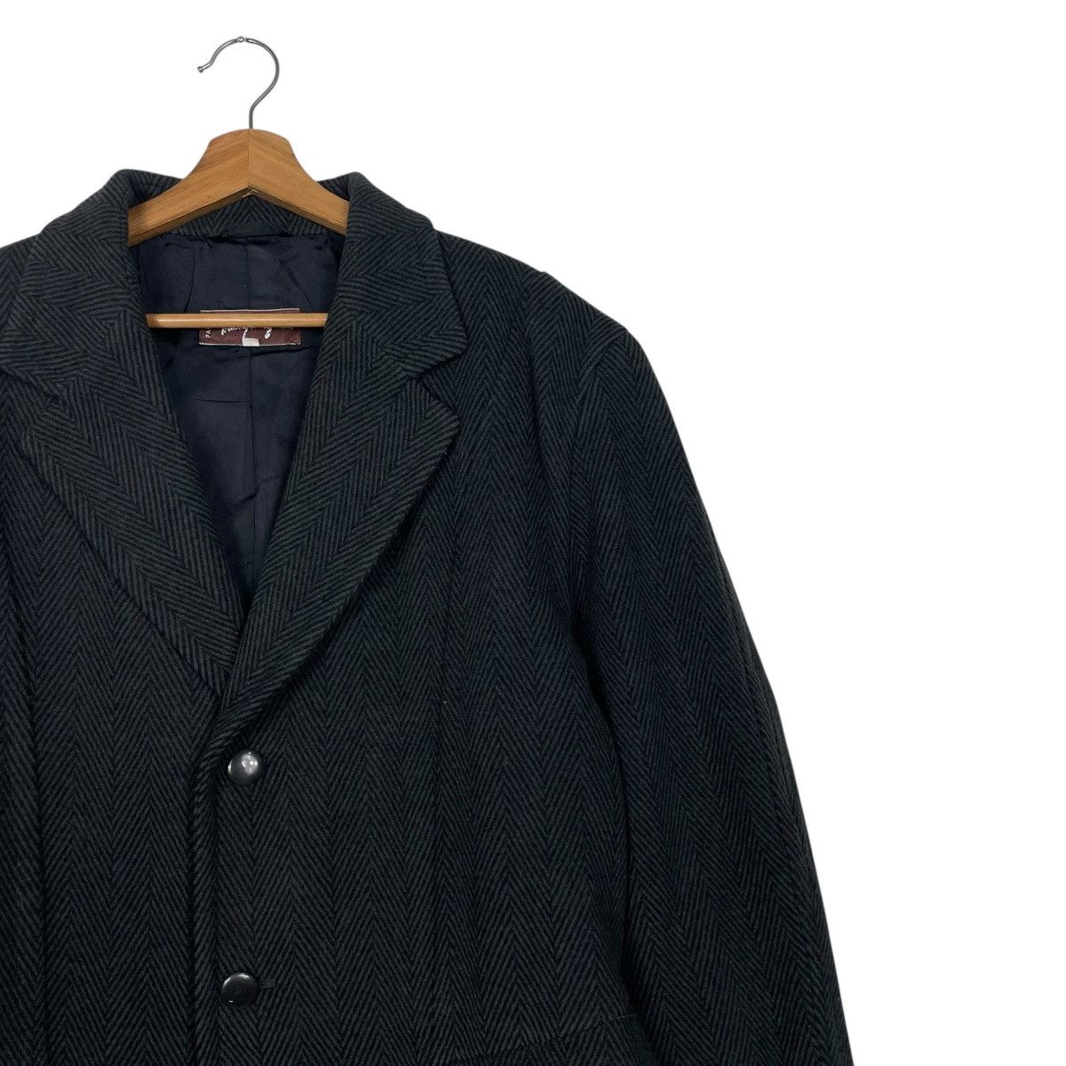 Thierry Mugler Vintage Thierry Mugler Herringbone Wool Coat Size US M / EU 48-50 / 2 - 6 Thumbnail