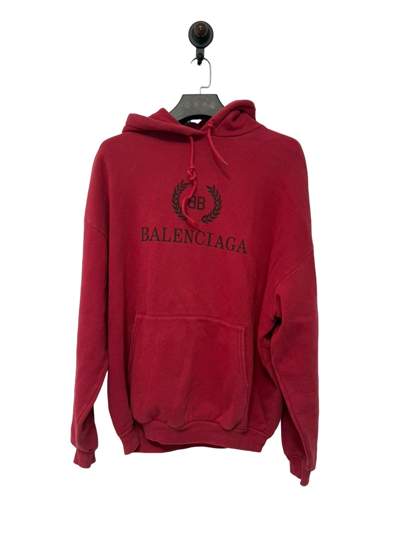 Balenciaga Balenciaga Red Wheat Logo Hoodie Size XS Size US XS / EU 42 / 0 - 1 Thumbnail