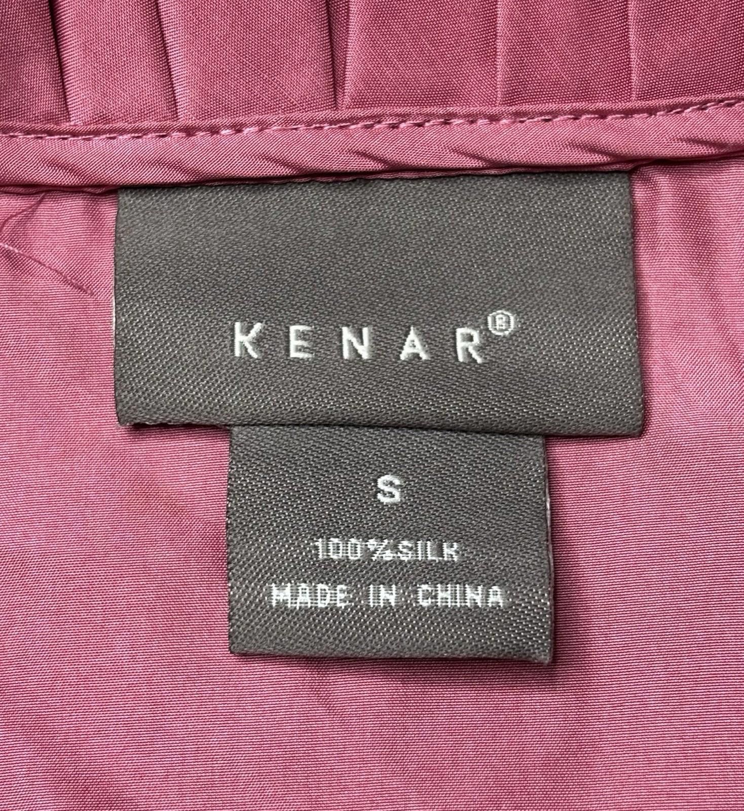 Kendrick Lamar Kenar Top Womens S Silk Ruffle Sleeveless Pink Oversized Size S / US 4 / IT 40 - 2 Thumbnail
