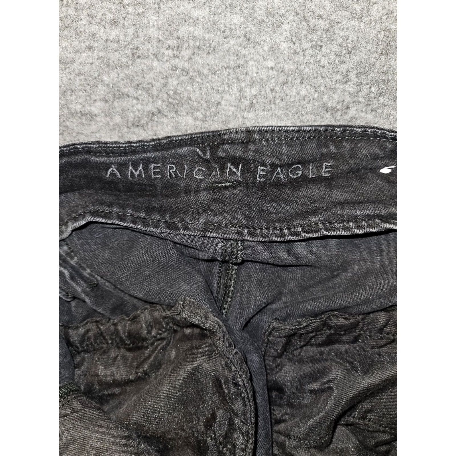 American Eagle Outfitters American Eagle Mom Shorts Women's Black Belted Button Fly Size 12 Preppy Size 34" / US 12 / IT 48 - 2 Thumbnail