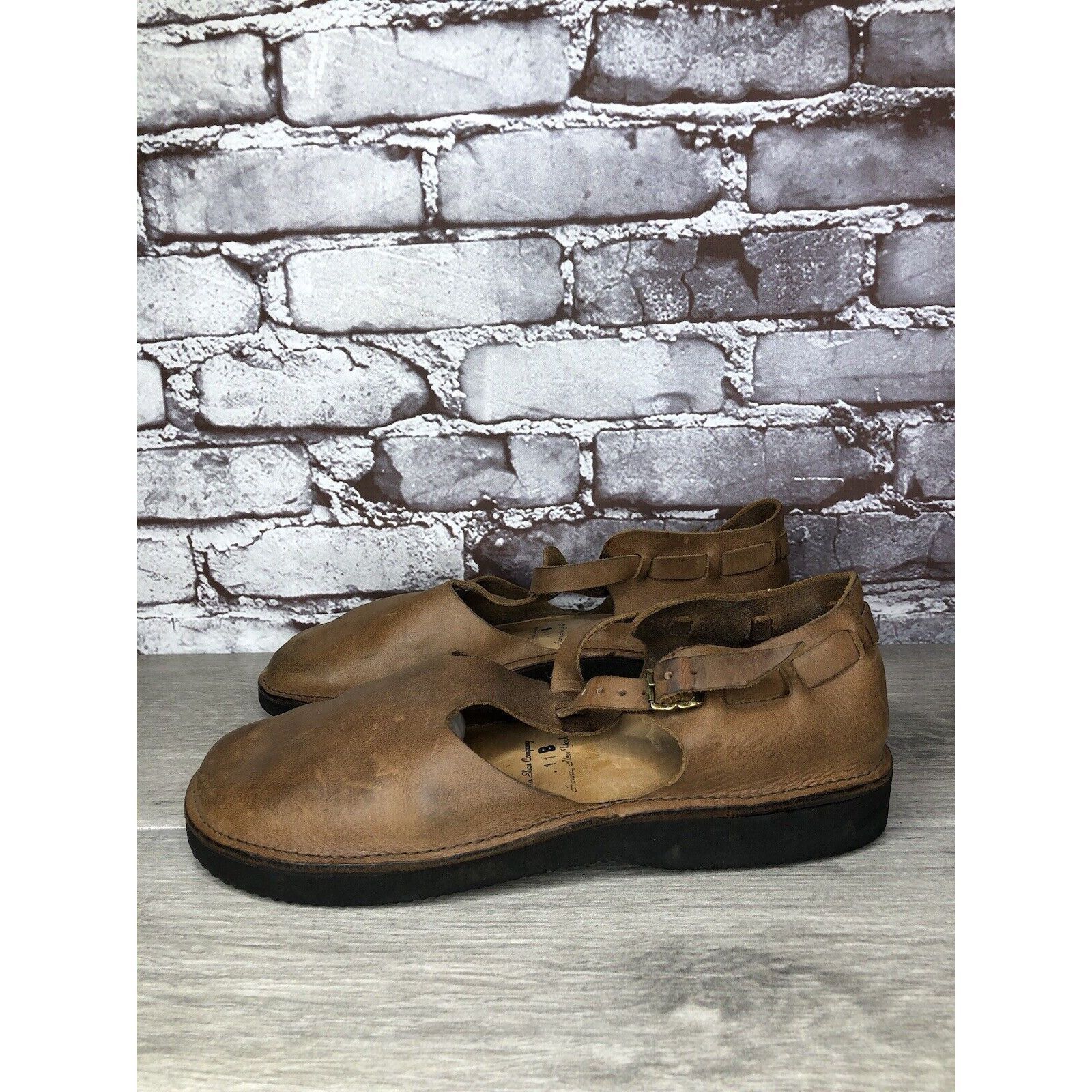 Other Aurora Shoe Co. Brown Leather Closed Toe Mary Jane Shoes Wom Size US 11 / IT 41 - 15 Thumbnail