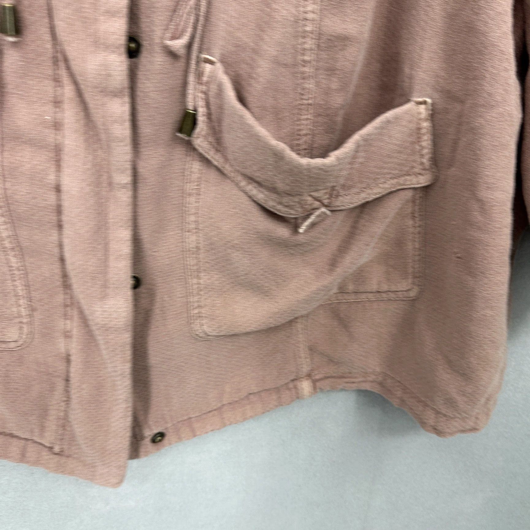 Torrid Torrid Twill Anorak Jacket Womens 14W Pink Full Zip Hooded Lightweight Casual Plus Size 14W Womens Jacket Size XL / US 12-14 / IT 48-50 - 7 Thumbnail
