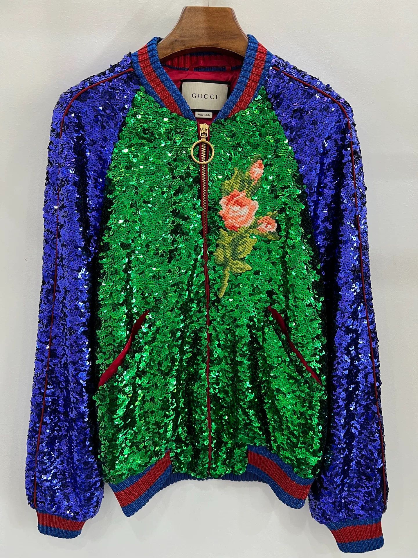 Gucci gucci tiger sequin embroidered baseball jacket Size US M / EU 48-50 / 2 - 1 Thumbnail