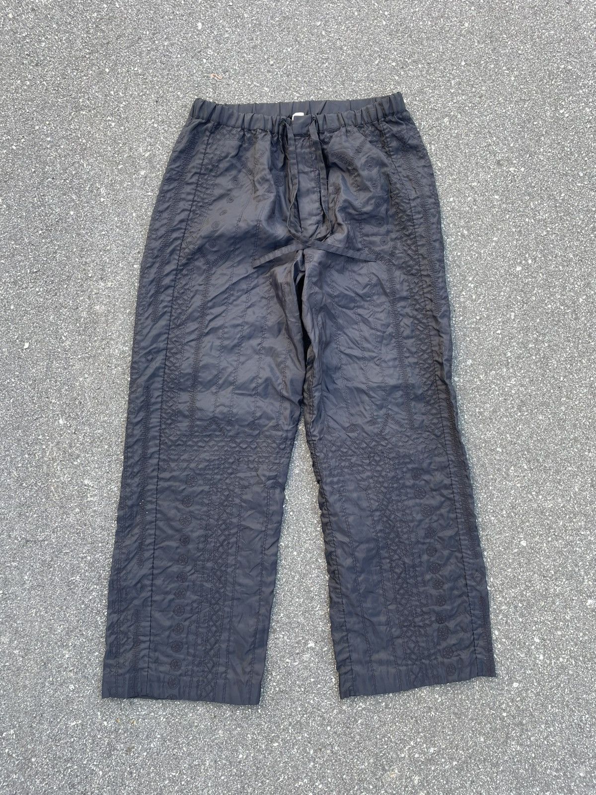 Issey Miyake Sashiko Stitched Crinkle Pant Size 30" / US 8 / IT 44 - 2 Thumbnail