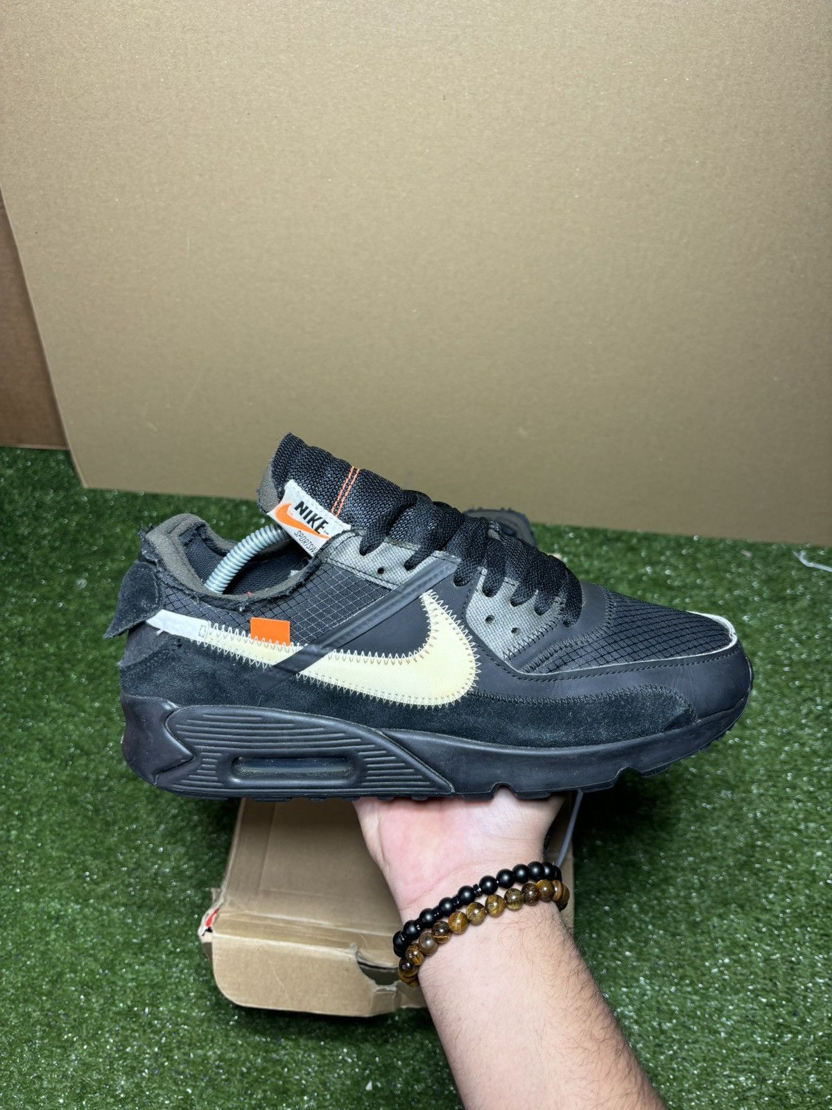 Off-White Nike air max 90 offwhite black Size US 10 / EU 43 - 5 Thumbnail