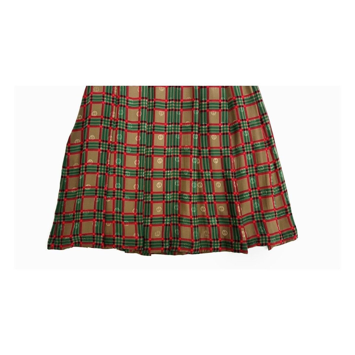 Gucci Vintage Gucci GG Logo Silk Skirt Size 26" / US 2 / IT 38 - 6 Thumbnail