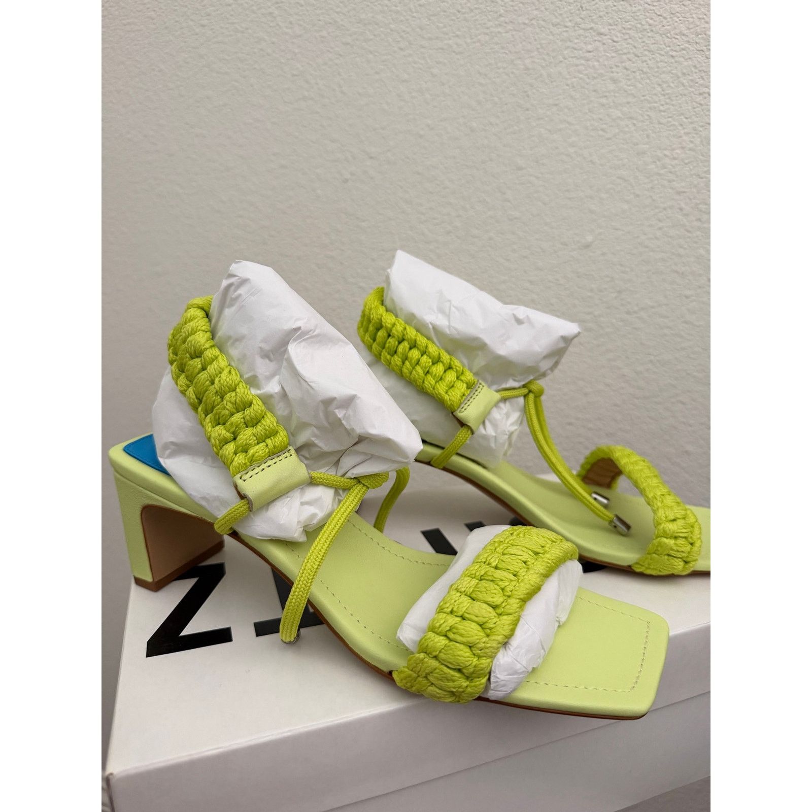 SCHUTZ Schutz Leather Braided Mid-Heel Sandals - Blair Sz 8 Size US 8 / IT 38 - 5 Thumbnail