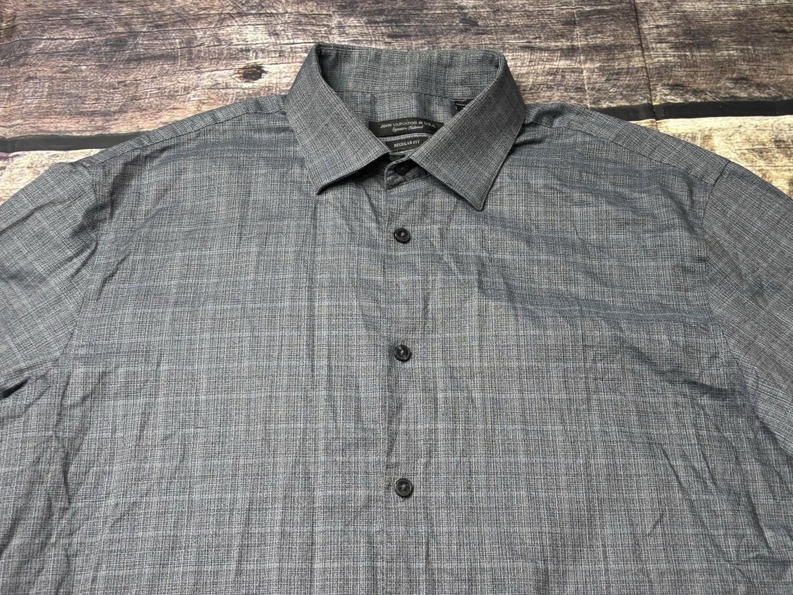 John Varvatos John Varvatos Shirt Mens 32/33 16.5 Large Signature Stretch Size 42R - 4 Thumbnail