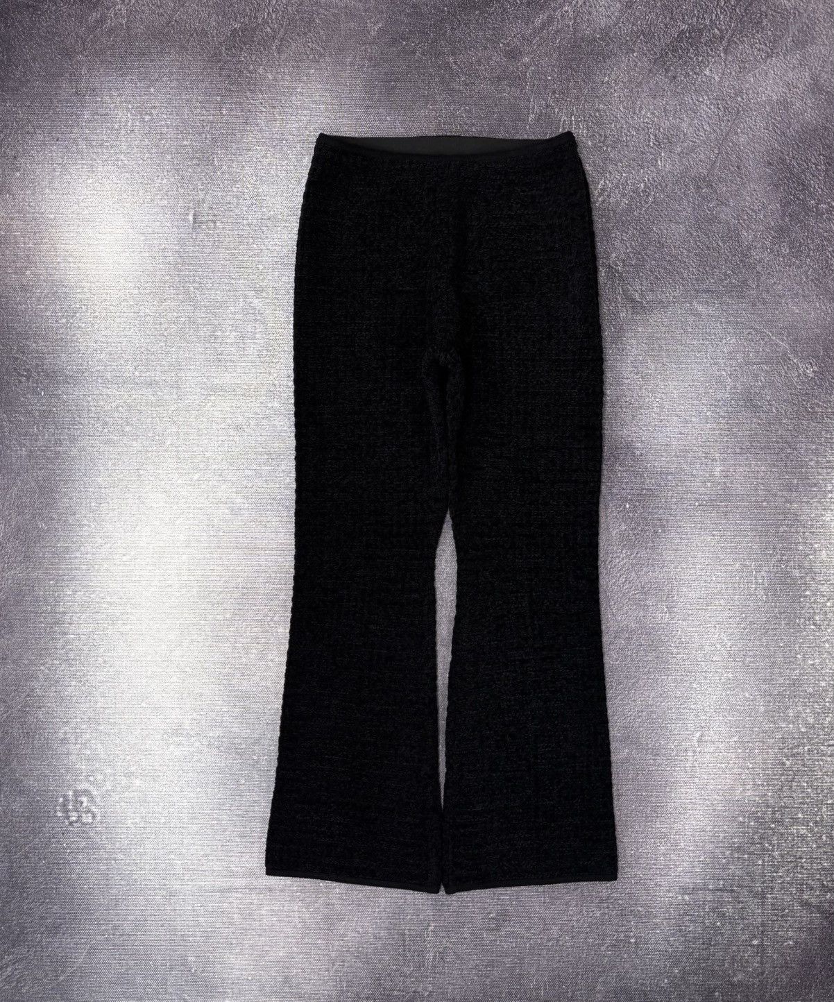 Sandro Sandro Paris NWT Women’s Black Velvet Tweed Flared Pants Size 27" / US 4 / IT 40 - 1 Thumbnail
