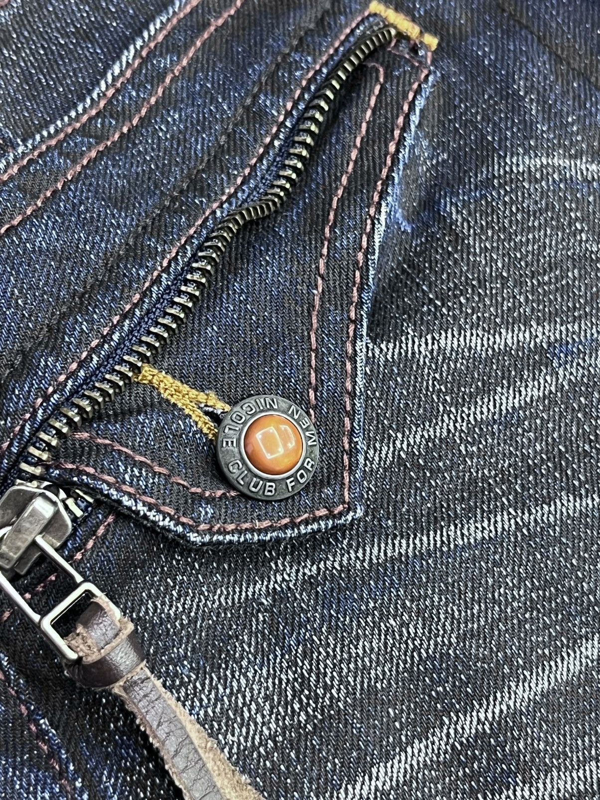 Nicole Club Vintage NICOLE CLUB for MEN Denim Kapital Vibes, Gem Detail Size US 29 - 7 Thumbnail