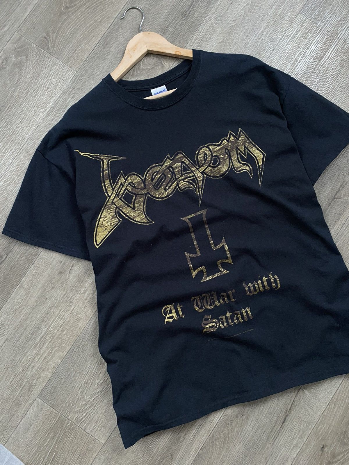 Gildan 🫧1997 VENOM AT WAR WITH SATAN BLACK METAL Vintage T-Shirt XL Size US XL / EU 56 / 4 - 3 Thumbnail