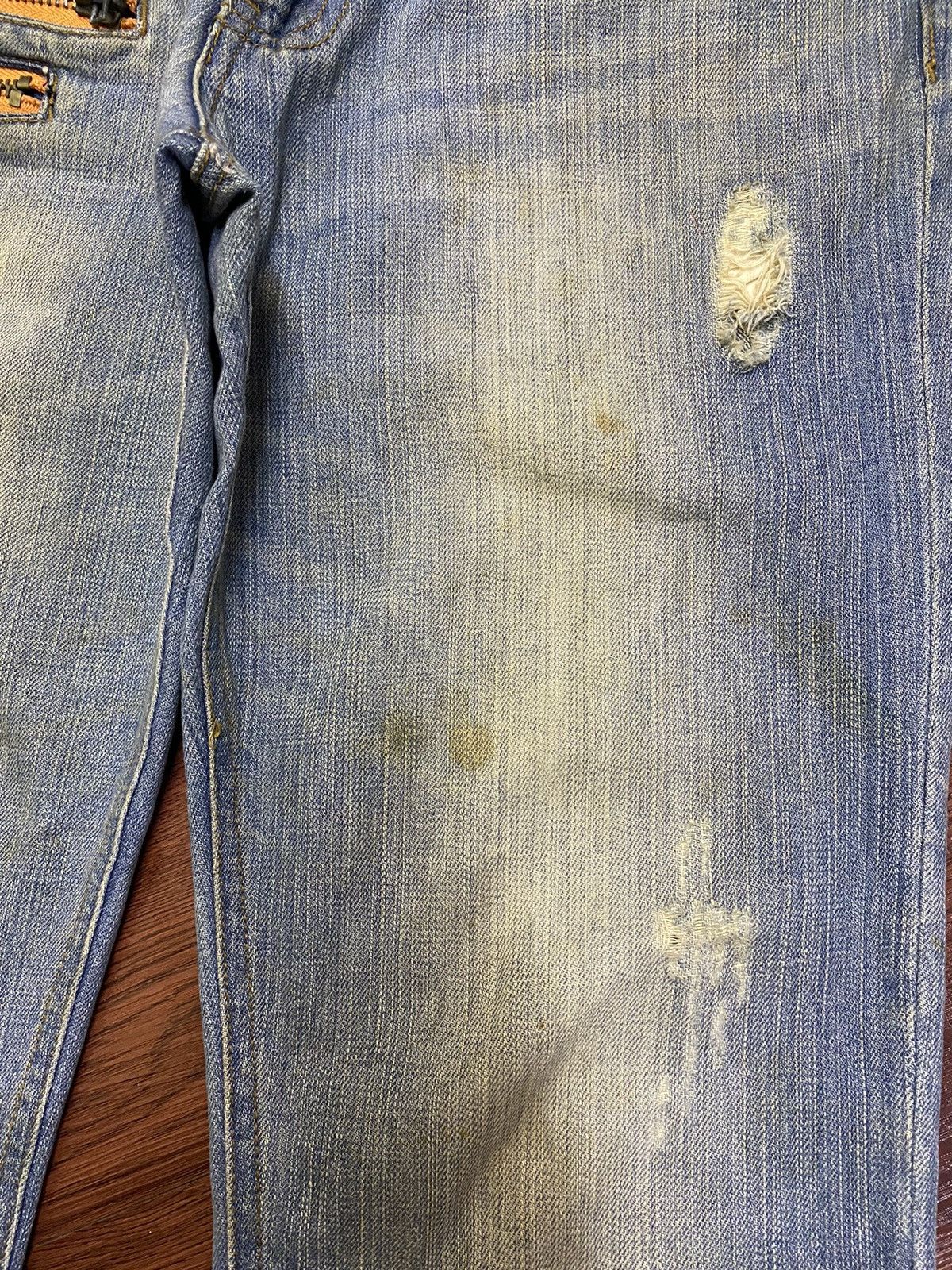 Japanese Brand Japanese Augeh Faded Multi Pocket Distressed Slim Jeans Size US 34 / EU 50 - 16 Thumbnail