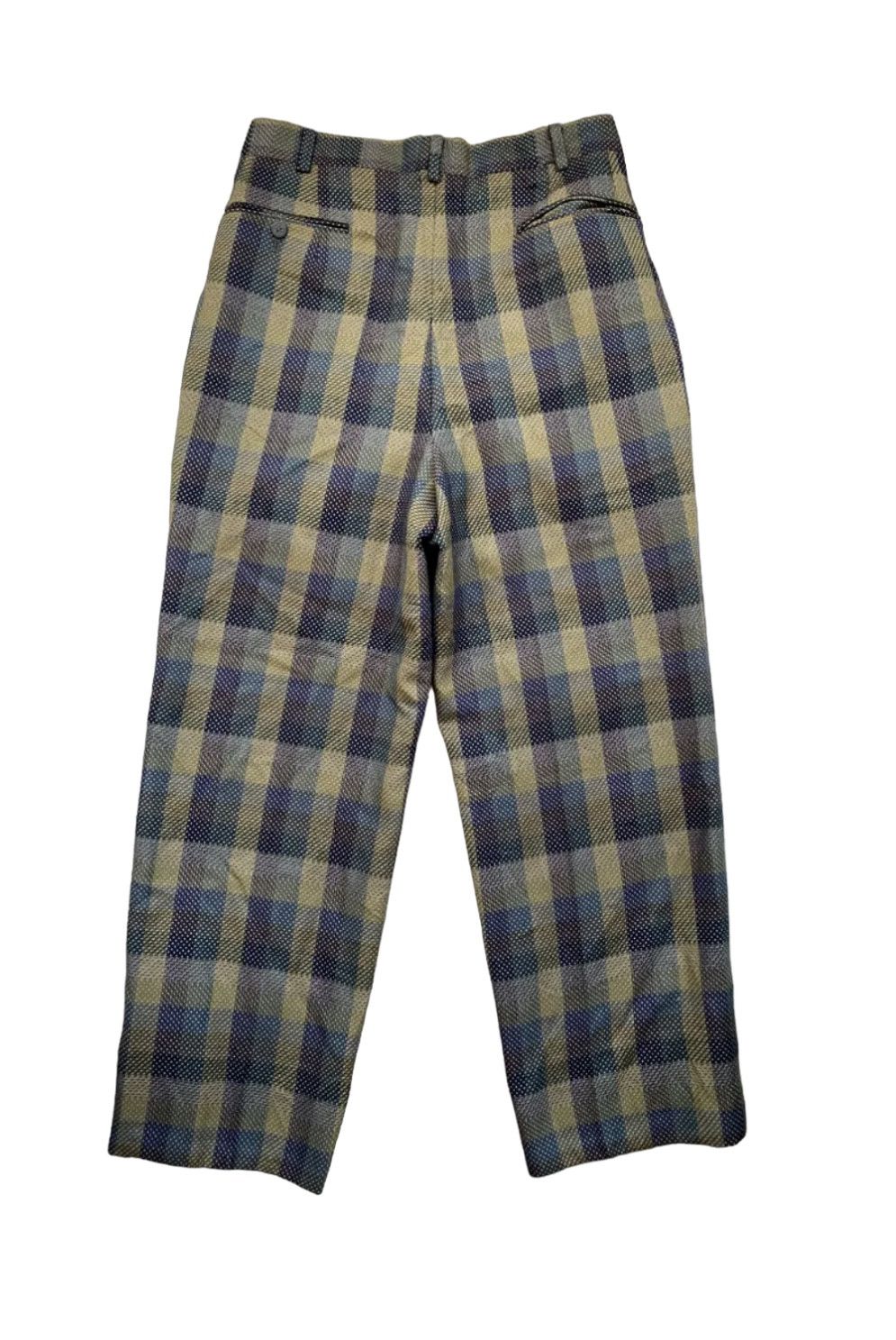 Balenciaga Vintage Balenciaga Check Relaxed Trouser Pants Size US 31 - 3 Thumbnail