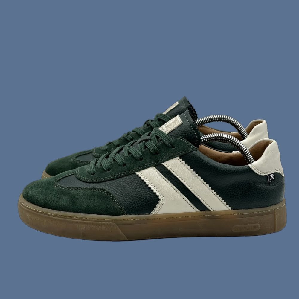 Rieker Rieker Evolution Mens Size 42 US 9 Green Leather Low Top Sneakers Gum Sole Size US M / EU 48-50 / 2 - 1 Thumbnail