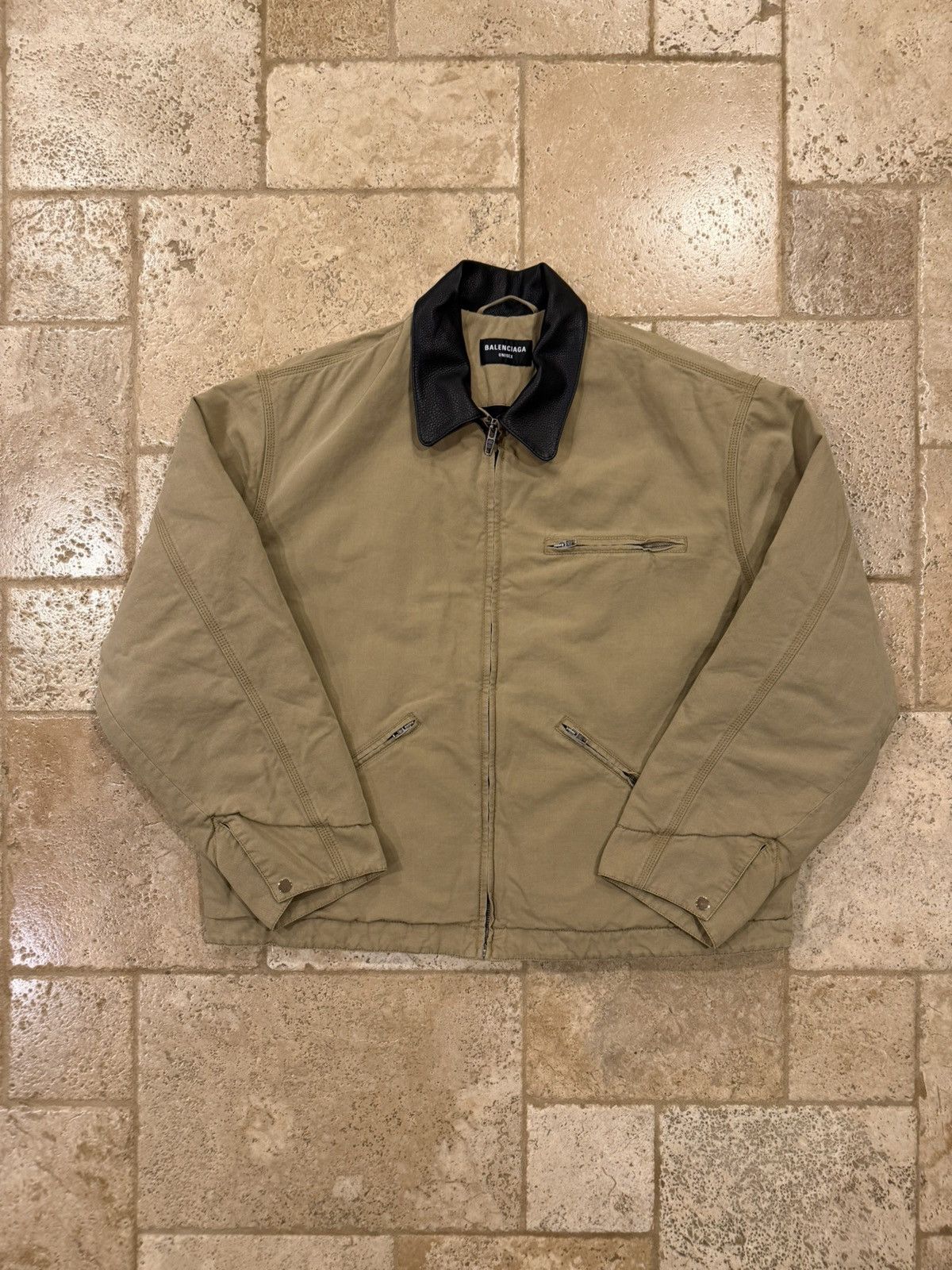 Balenciaga Balenciaga FW21 Demna Canvas Oversized Worker Jacket Size US S / EU 44-46 / 1 - 11 Thumbnail