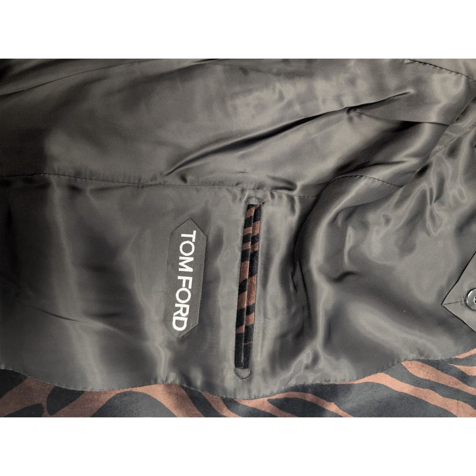 Tom Ford o1rshd1 Blazer Jacket in Black/Brown Size US XL / EU 56 / 4 - 18 Thumbnail