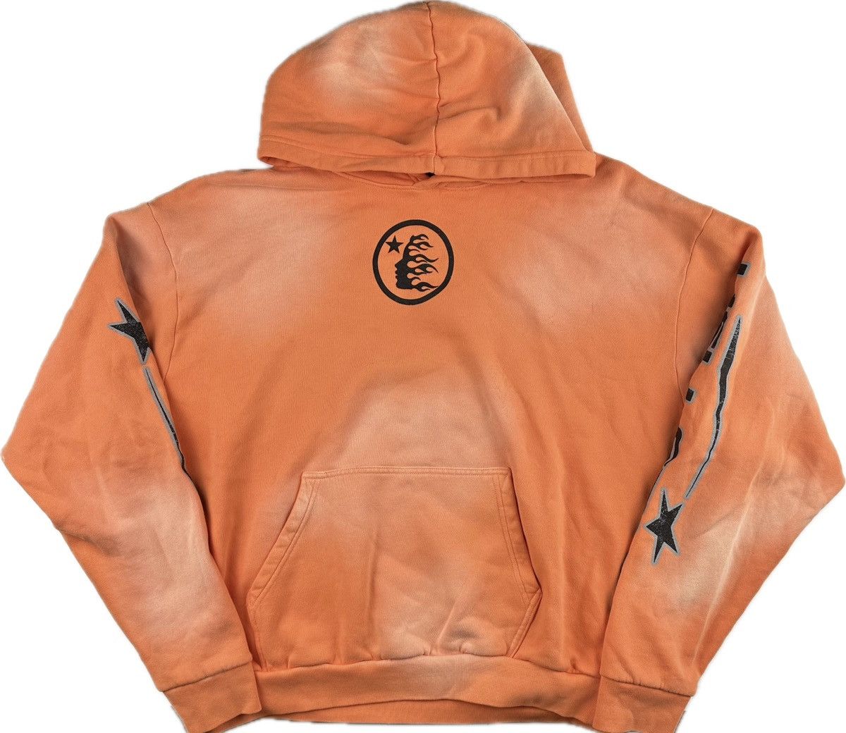 HELLSTAR Hellstar Fire Orange Hoodie | Grailed