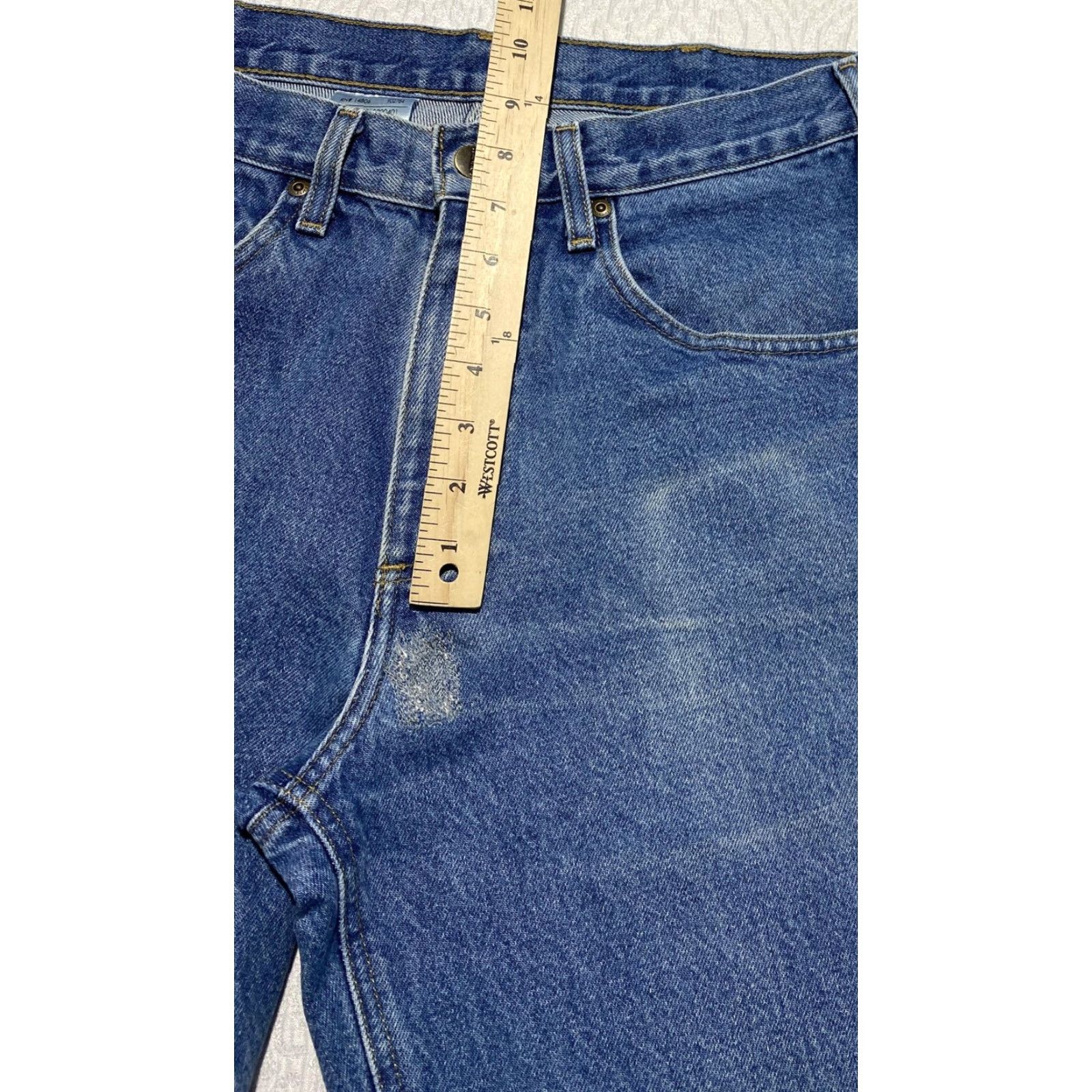 Carhartt Carhartt Jeans Mens 33x32 Blue DST Relaxed Fit Straight Leg Denim Workwear Denim Jeans Size US 33 - 2 Thumbnail