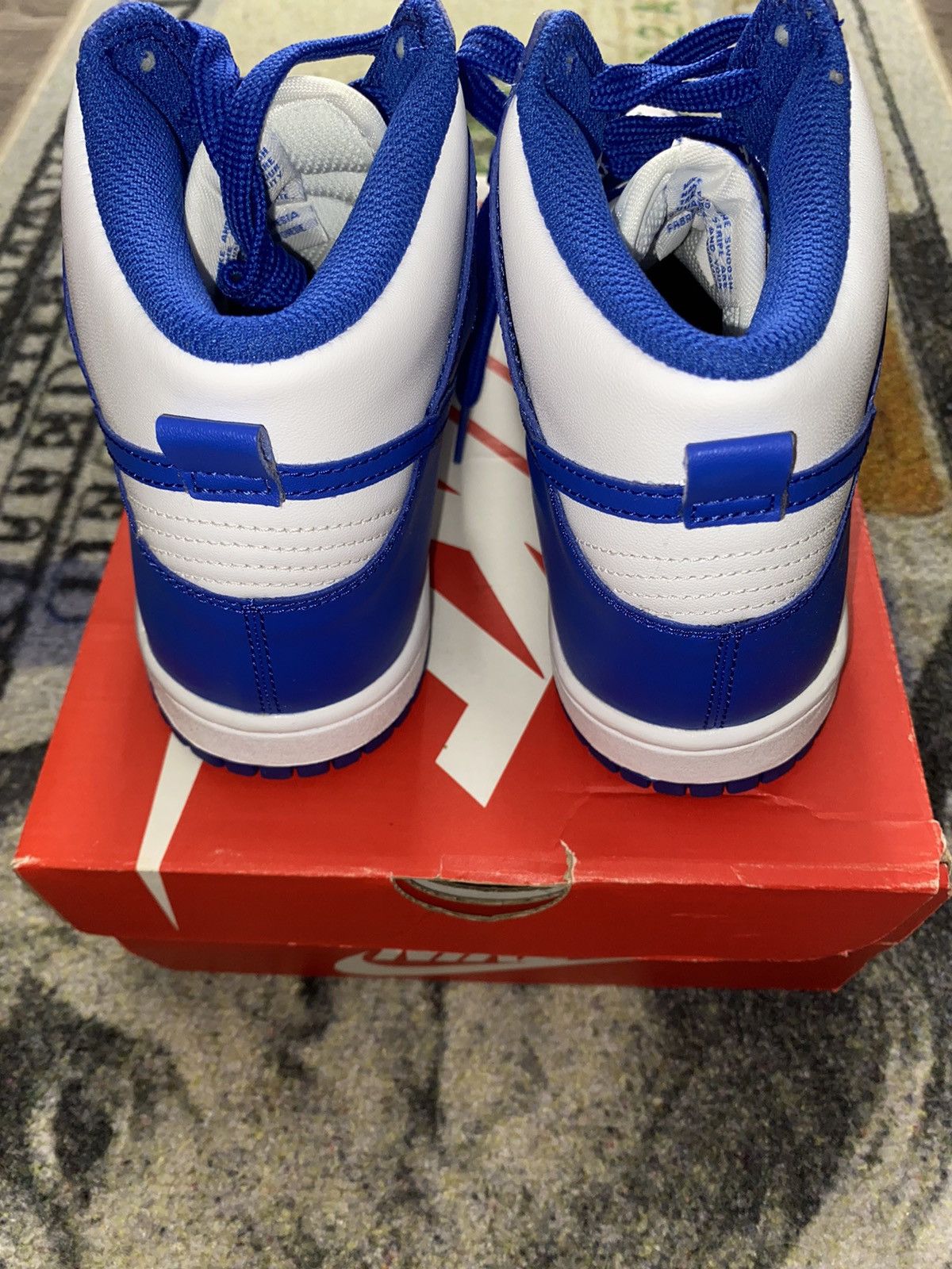 Nike Nike Dunk High Game Royal (5Y Grade School) Size US 6.5 / IT 36.5 - 4 Thumbnail