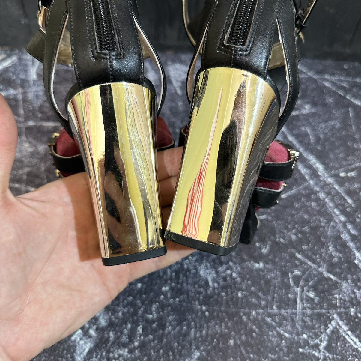 Versace Jeans Couture Versace Jeans Couture Leather Women’s Heels 37 Size Size US 7 / IT 37 - 9 Thumbnail