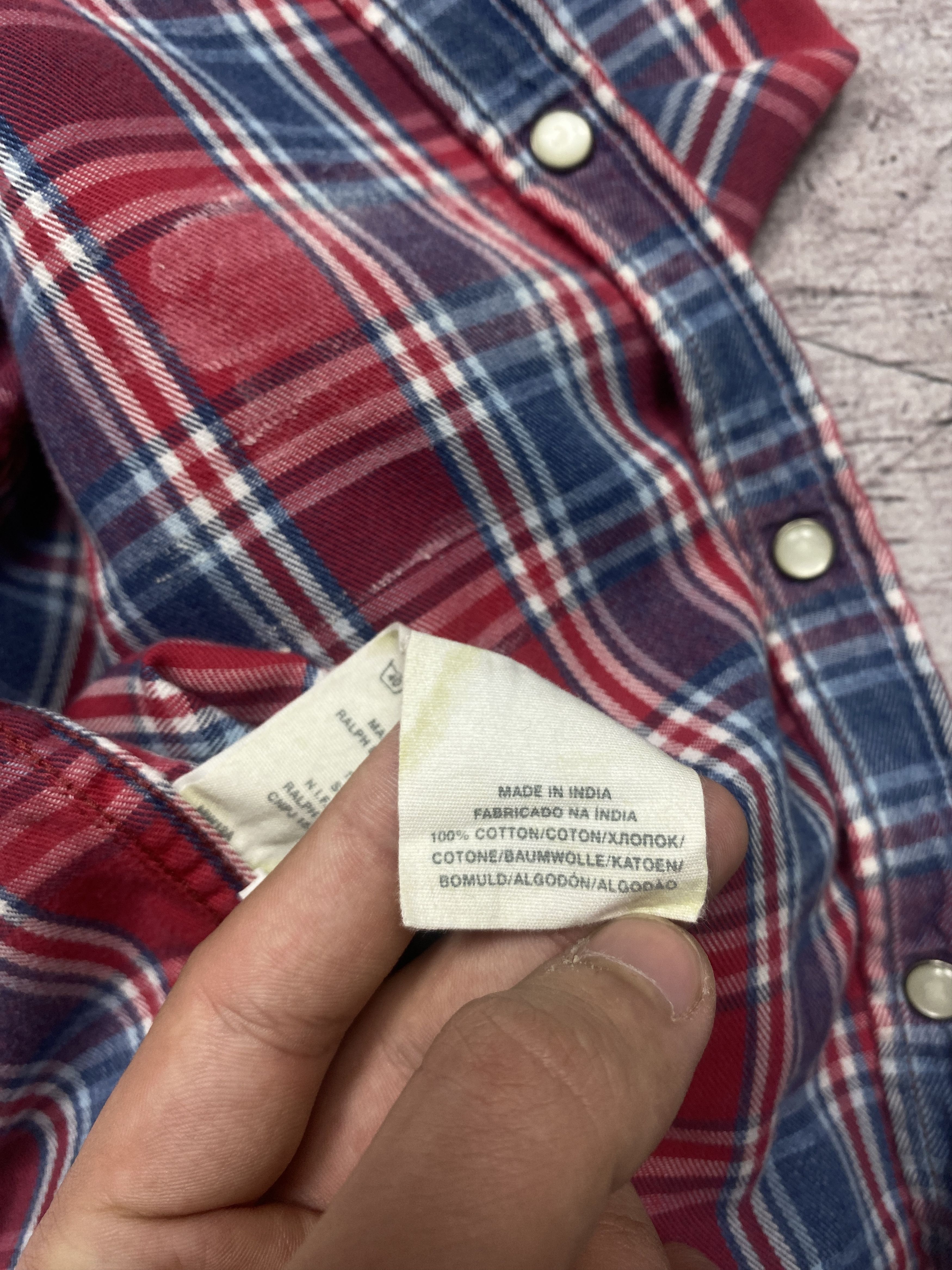 Denim & Supply Ralph Lauren × Flannel × Polo Ralph Lauren Denim And Supply Ralph Lauren Mens Flannel Plaid Shirt Size US S / EU 44-46 / 1 - 6 Thumbnail