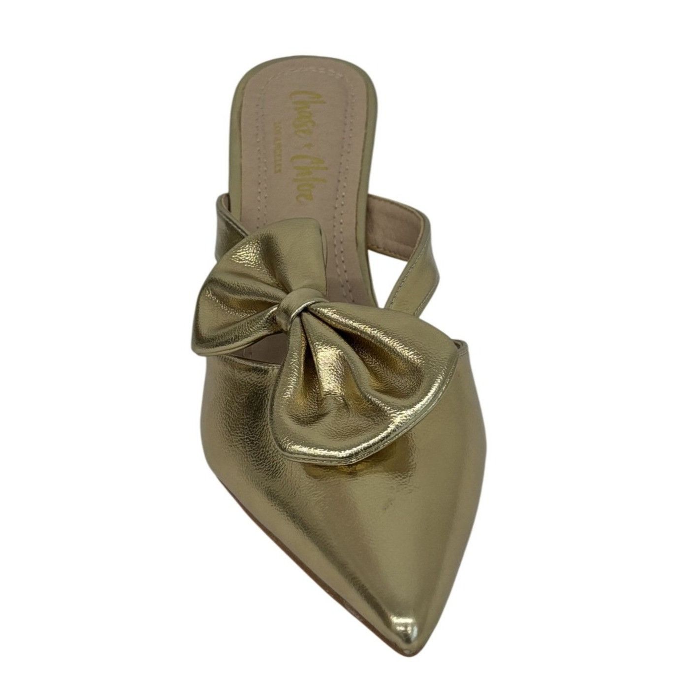 Other CHASE + CHLOE / Idra-3 / Gold / Pointed-Toe / Kitten Heel / Size US 9 / IT 39 - 2 Thumbnail