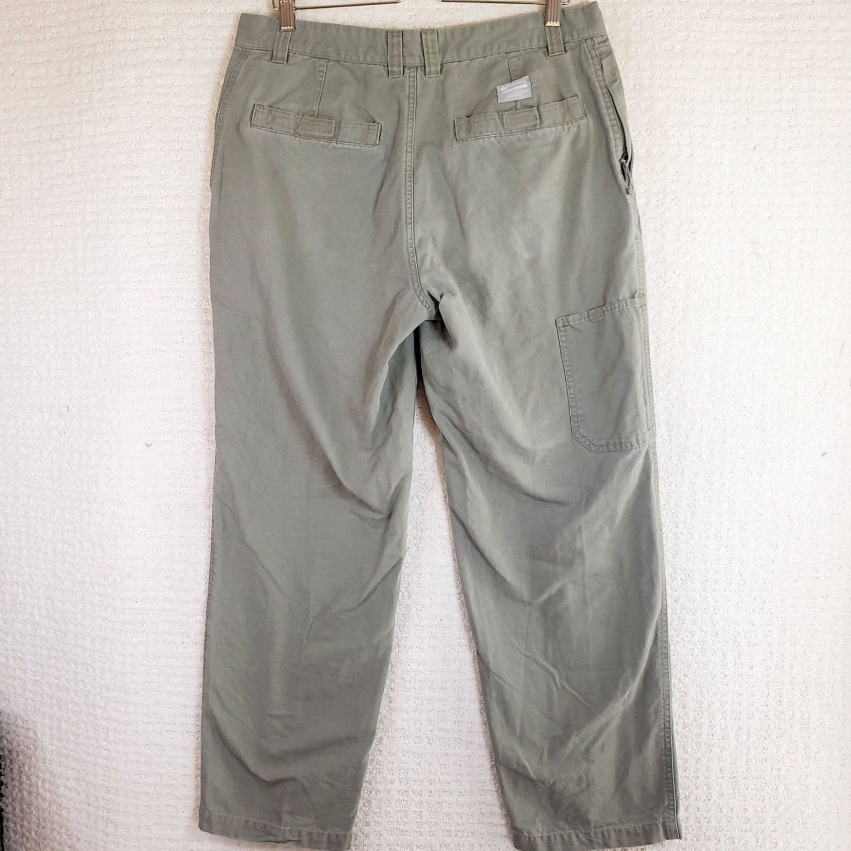 Vintage Columbia Granite Cloth Outdoor Work Utility Pants Mens 34X30 Grayish Green Stone? Size US 34 / EU 50 - 7 Thumbnail
