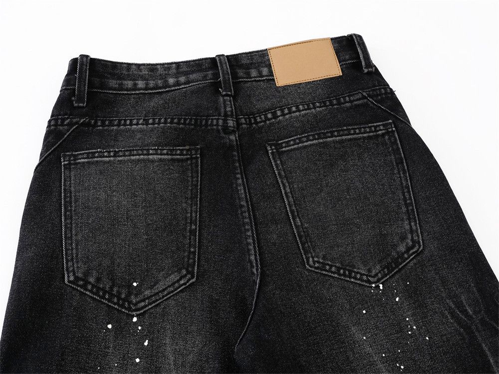 Japanese Brand × Vintage Men's high street trend inkjet punk washed distressed jeans Size US 32 / EU 48 - 4 Thumbnail