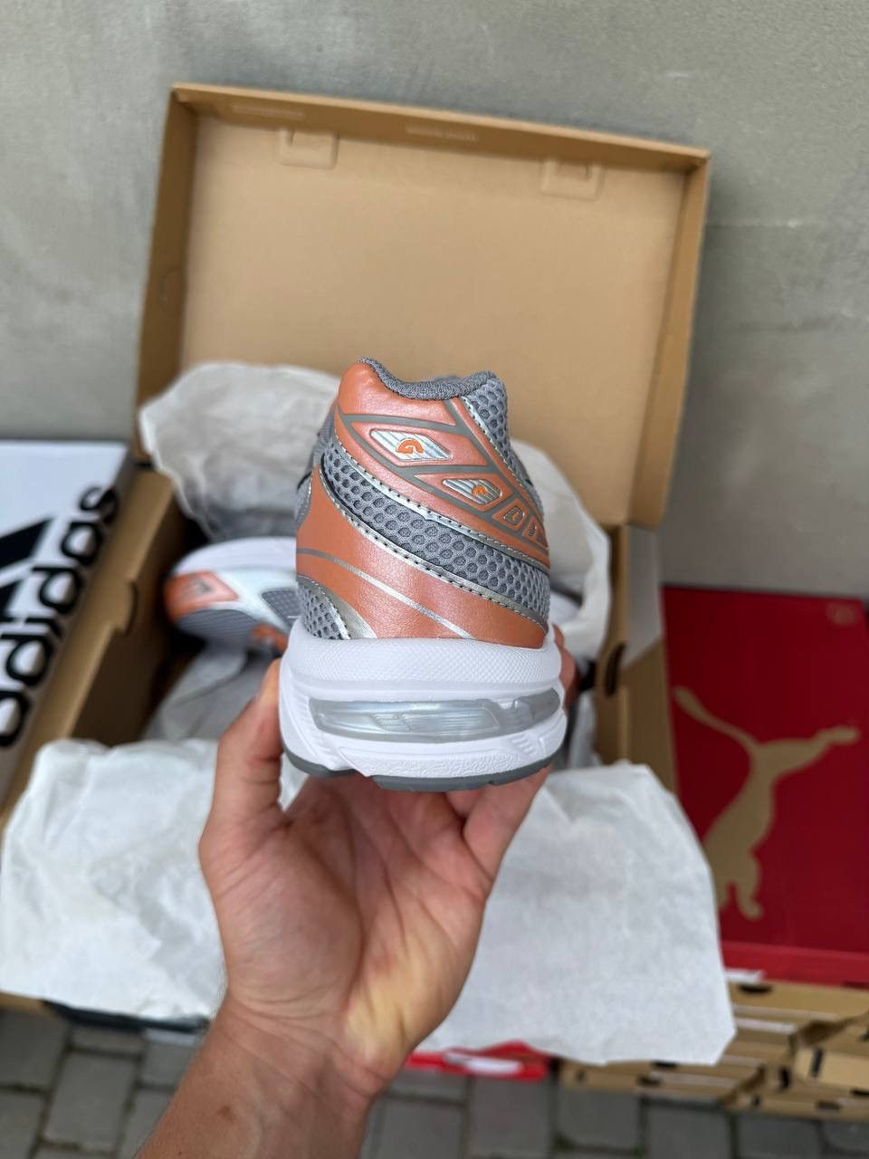 Asics Asics Gel-1130 Cement Grey Rust Orange Size US 10.5 / EU 43-44 - 4 Thumbnail