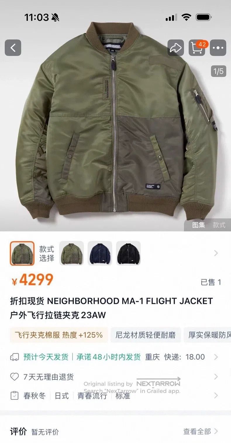 Neighborhood Neighborhood Patchwork Flight Jacket Size US M / EU 48-50 / 2 - 9 Thumbnail