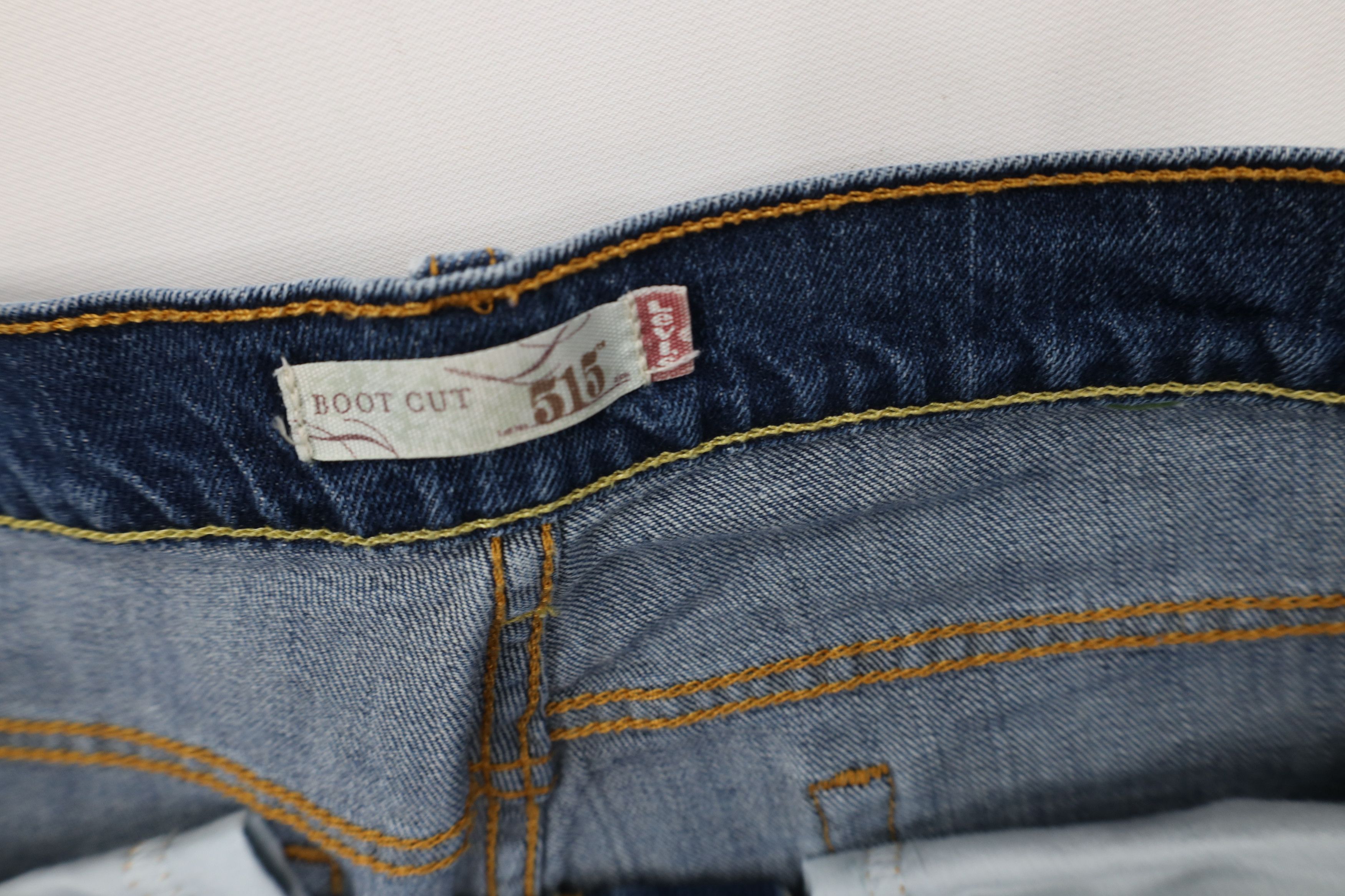 Levi's Vintage Y2K 2006 Levis 515 Flared Bootcut Denim Jeans Size 34" / US 12 / IT 48 - 7 Thumbnail