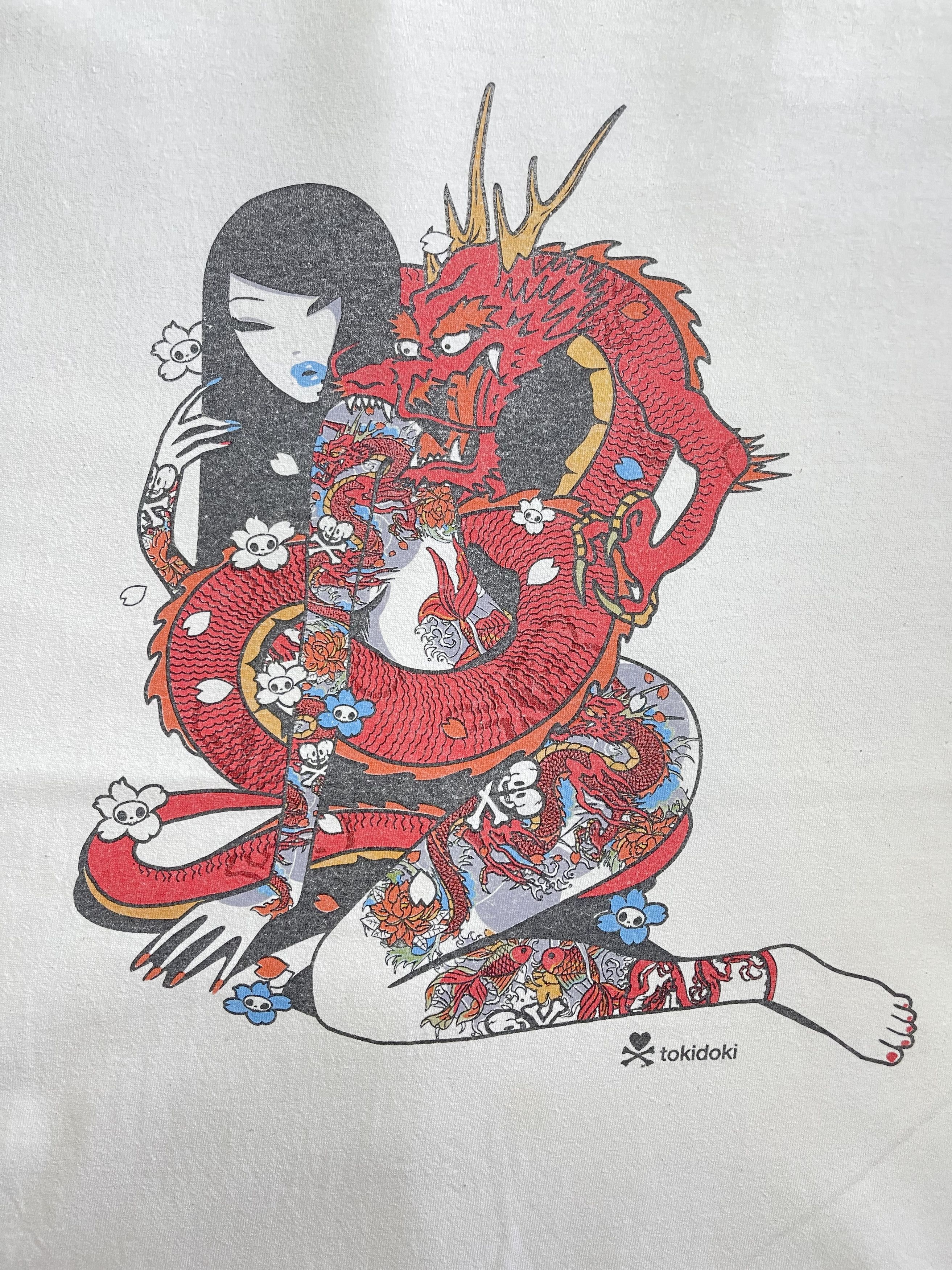 Other Tokidoki girl dragon tattoo Graphic Tee Shirt Size US XL / EU 56 / 4 - 2 Thumbnail