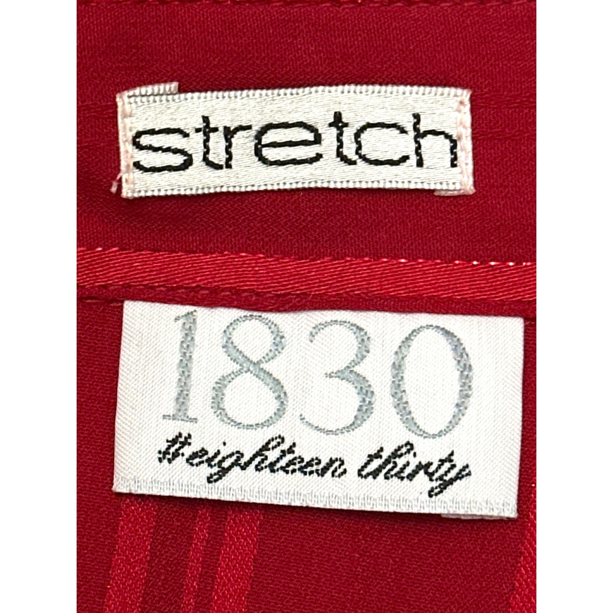 Other 1830 Petite Small Red Stretch Shimmer Blouse Y2K Glam City S Size S / US 4 / IT 40 - 8 Thumbnail